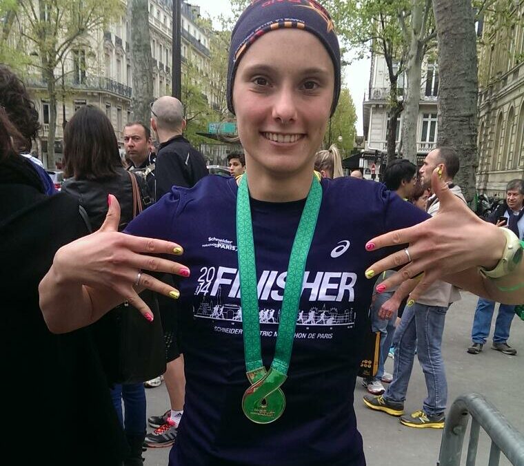 Julie PILLETTE au marathon de Paris