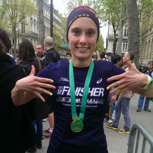 Julie PILLETTE au marathon de Paris